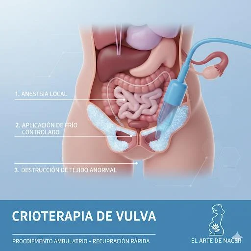 Tratamiento de crioterapia vulvar
